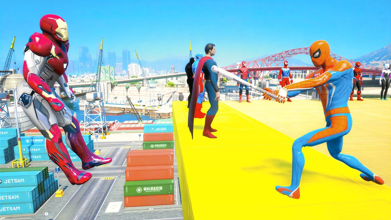 GTA 5 SPIDER-MAN WITH A BASEBALL BAT vs SUPERHEROES! (Euphoria Physics) Ep.3