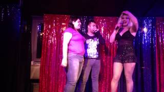 Arthur and Dani on stage with Donnarama @ Woody's & Sailor Toronto January 27th 2013