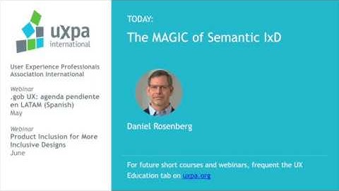 The MAGIC of Semantic IxD