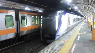 中央本線E353系回送 大月駅通過 JR East Chuo Mein Line E353 series EMU