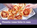 Pizzette rosse fatte in casa ricetta facile e veloce