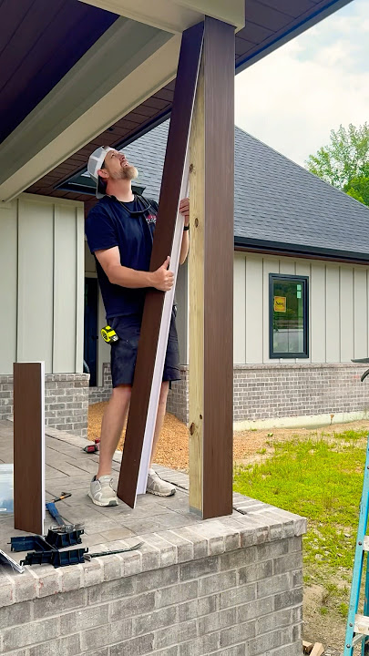 How to install the CHAMCLAD  2 piece 7” column wrap #gotitcoach #diy #column