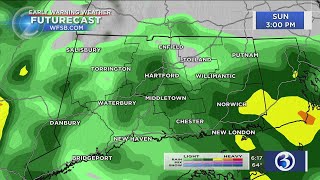 FORECAST: Cloudy start to Sunday before rain develops