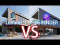 「Render Showdown 4」 Lumion 10 VS D5Render 1.5.1 Exterior Render Quality Compare! Who's better?