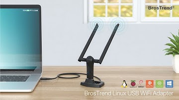BrosTrend AC1200 Linux USB WiFi Adapter, Strong Signal and Fast Speed on Debian-based Linux OS
