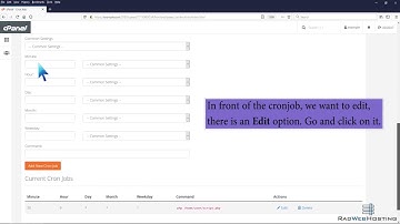 How to Edit or Delete Cronjob via cPanel - Rad Web Hosting