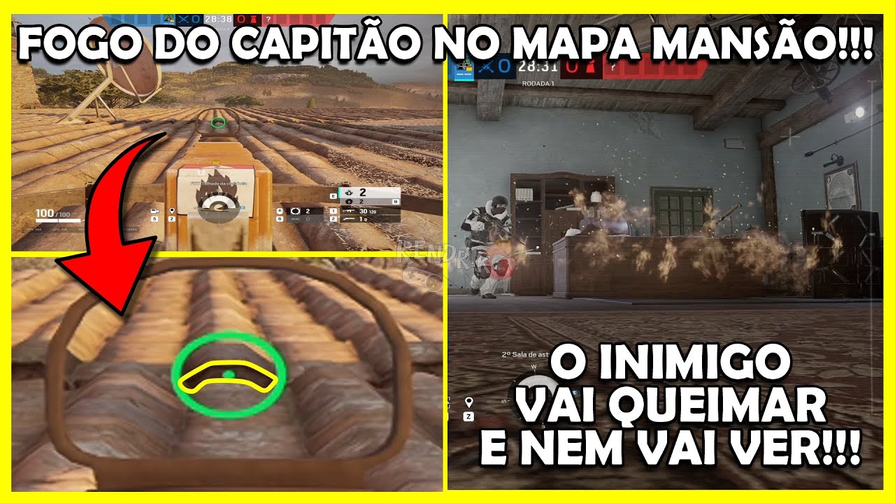 DICAS R6: FOGO DO CAPITÃO NO MAPA MANSÃO/VILLA !!! Melhores momentos ...