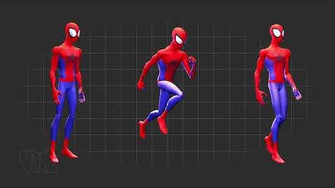 3D Animation Cycles - Spider-Man (IDLE/WALK/RUN)