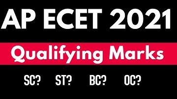 ECET Qualifying marks / a la education