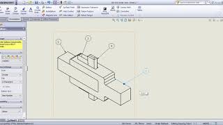 SolidWorks Tutorial in Tamil 89 : Balloon | Drafting | Drawing