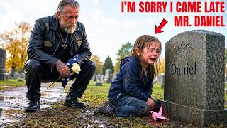 Biker Finds a Little Girl Crying at His Son’s Grave — Her Secret Changes Everything