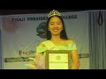 Winner of miss freshers 2023 zpc college kiphire  nagaland