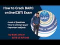 How to Crack BARC (CBT) online exam. Preparation strategy. #barc #gate #barcexam 