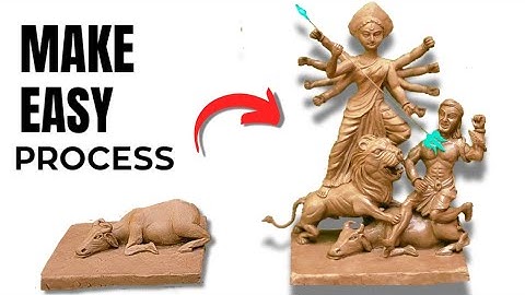 मिट्टी से दुर्गा मूर्ति बनाना सीखें  | Durga Mata murti making part-1 | Clay Art