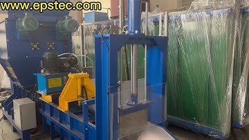 EPS compactor machine for recycling polystyrene foam