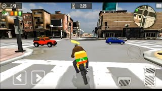 Real Food Delivery Rider Delivery Bike Service Simulator Android Gameplay HD screenshot 5