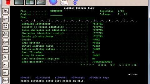 AS400 Tutorial - WRKSPLF