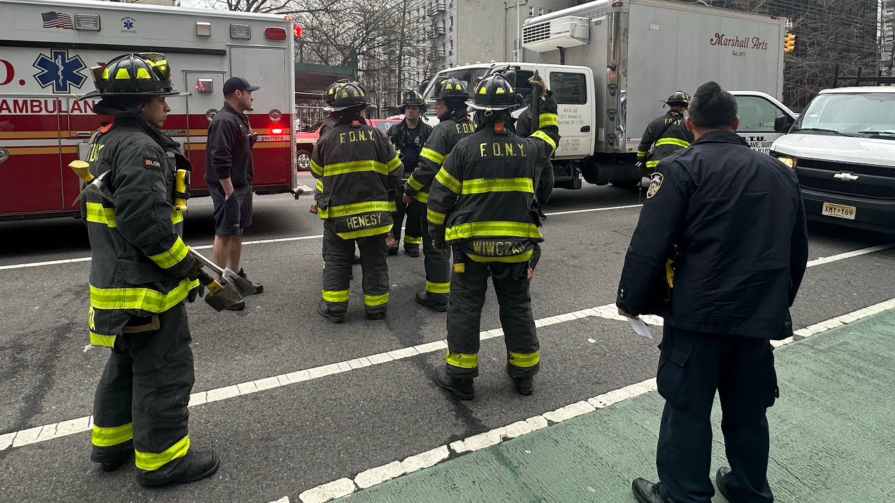FDNY And NYPD On Scene Of A Pedestrian Struck By A Vehicle - YouTube