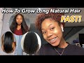 HOW TO GROW LONG HEALTHY NATURAL HAIR FAST! | 5 INCHES IN 4 MONTHS