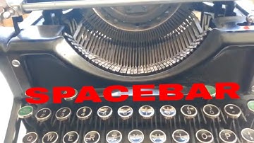 Underwood Manual Typewriter Spacebar Repaired Adjusted 5 6 11