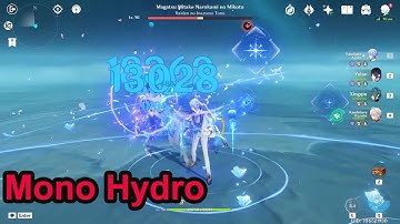 Mono Hydro ( Yelan C0 & Ayato C0 & Xingqiu C6 & kazuha C0 ) Vs Raiden Boss Genshin Impact