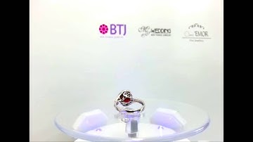 Nhẫn nữ đính đá Garnet – ngọc hồng lựu