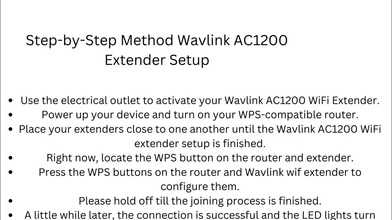 How Do I Setup My Wavlink Ac1200 Wifi Extender