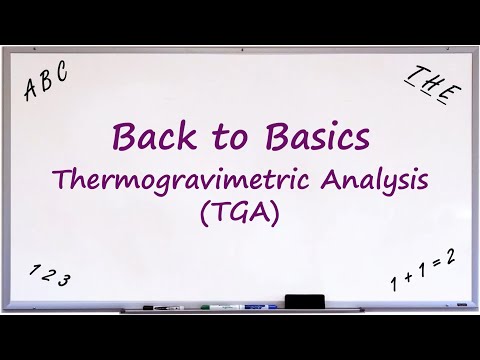 Video: Într-un analizor termogravimetric?