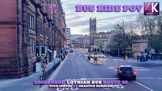 Edinburgh’s Most Meandering Bus Ride: The Full Route 22 Experience (4K POV) Lothian Buses Scotland