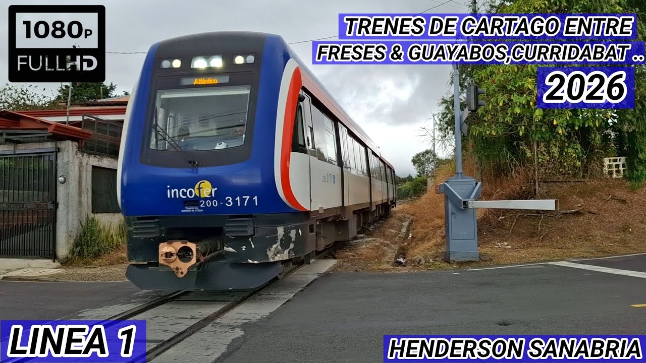 TRENES SERVICIO SAN JOSÉ - CARTAGO - OREAMUNO - PLAZA PARAÍSO 2° PARTE 🚆🇨🇷