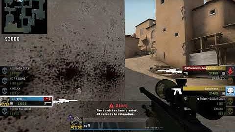 CSGO : AWP ACE - 1 VS 3 CLUTCH - DUST 2