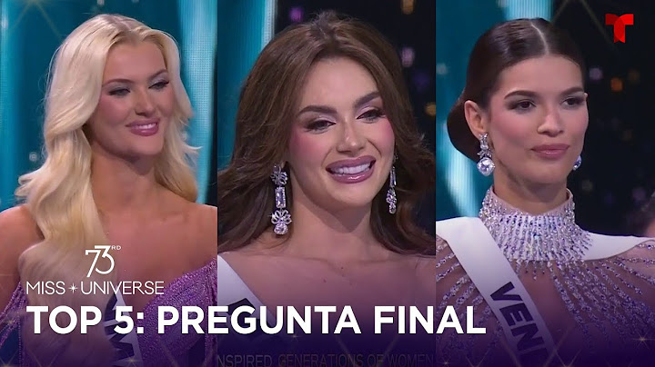 Top 5 question Las finalistas del TOP 5 contestan la Pregunta Final en Miss Universo 2024