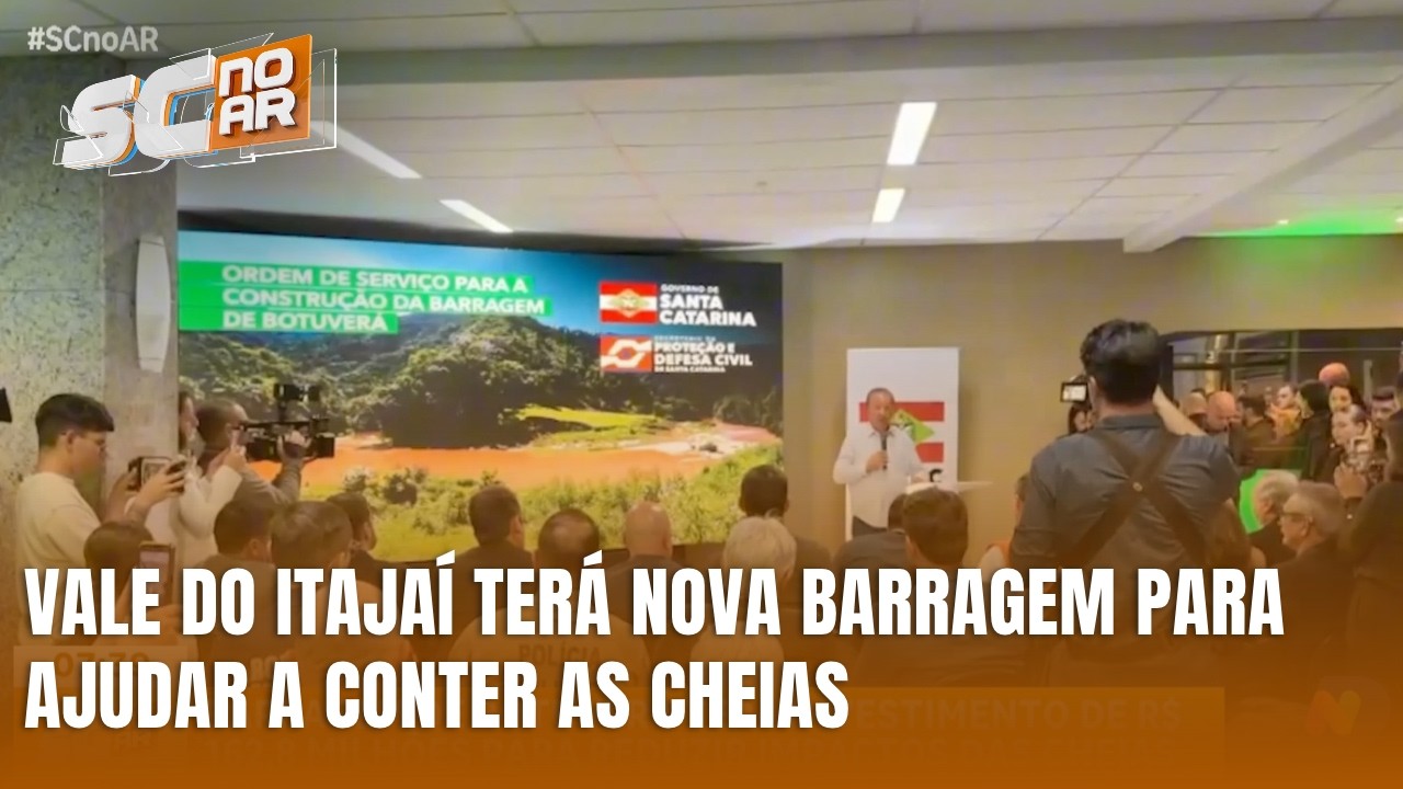 Obras da barragem de Botuverá começam para reduzir impactos das cheias