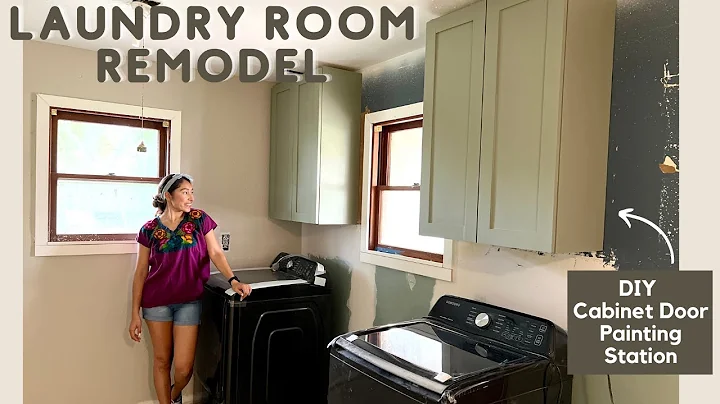 DIY LAUNDRY ROOM REMODEL | ITS STARTING TO LOOK LIKE A LAUNDRY ROOM AGAIN | PART3