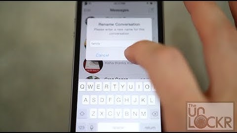 How to Rename Group Conversations in iOS 7