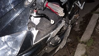 HONDA CBR 600 F4i SHIMMY CRASH AFTER WHEELIE