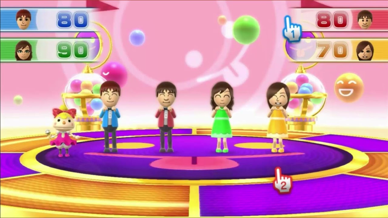 (WII PARTY U COLLECTION 12) DEMO GRAPHIC HIỆN CÂU HỎI VỀ ĐÍCH O10.1 BẢN 4 THÍ SINH + BẢN 5 THÍ