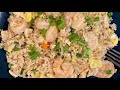 Shrimp and Chicken Fried Rice/ Arroz con Camarón y Pollo