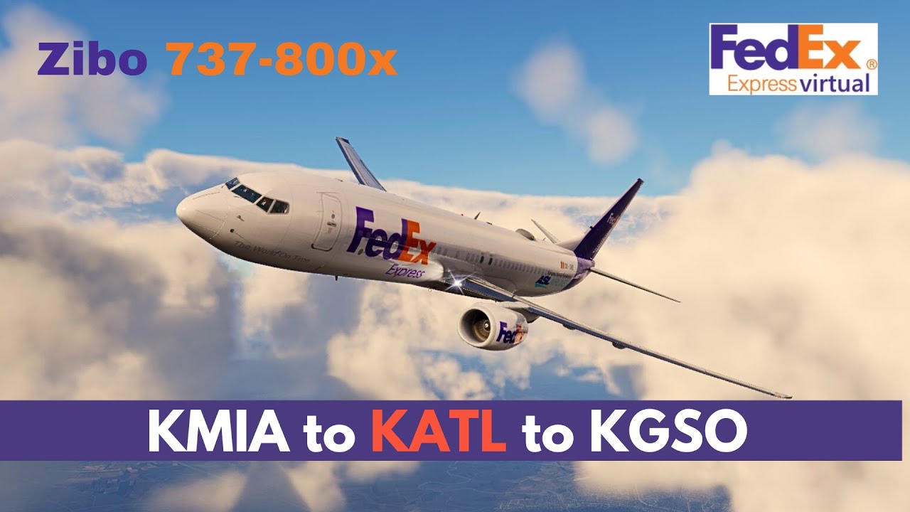 XPlane 12.1.0b6 KMIA Miami, FL to KATL Atlanta, GA to KGSO