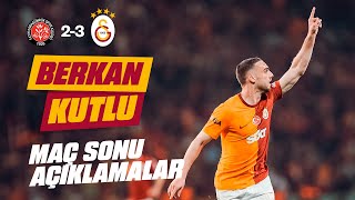 📺 Berkan Kutlu'nun maç sonu açıklamaları | #KGvGS by Galatasaray 51,497 views 2 weeks ago 1 minute, 25 seconds