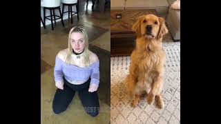 thepuppygirljenna and a dog #yourpuppygirljenna