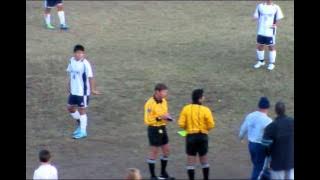 20111203 BHS Boys Soccer v Arvin High-Archie Parks Yellow Card.mp4