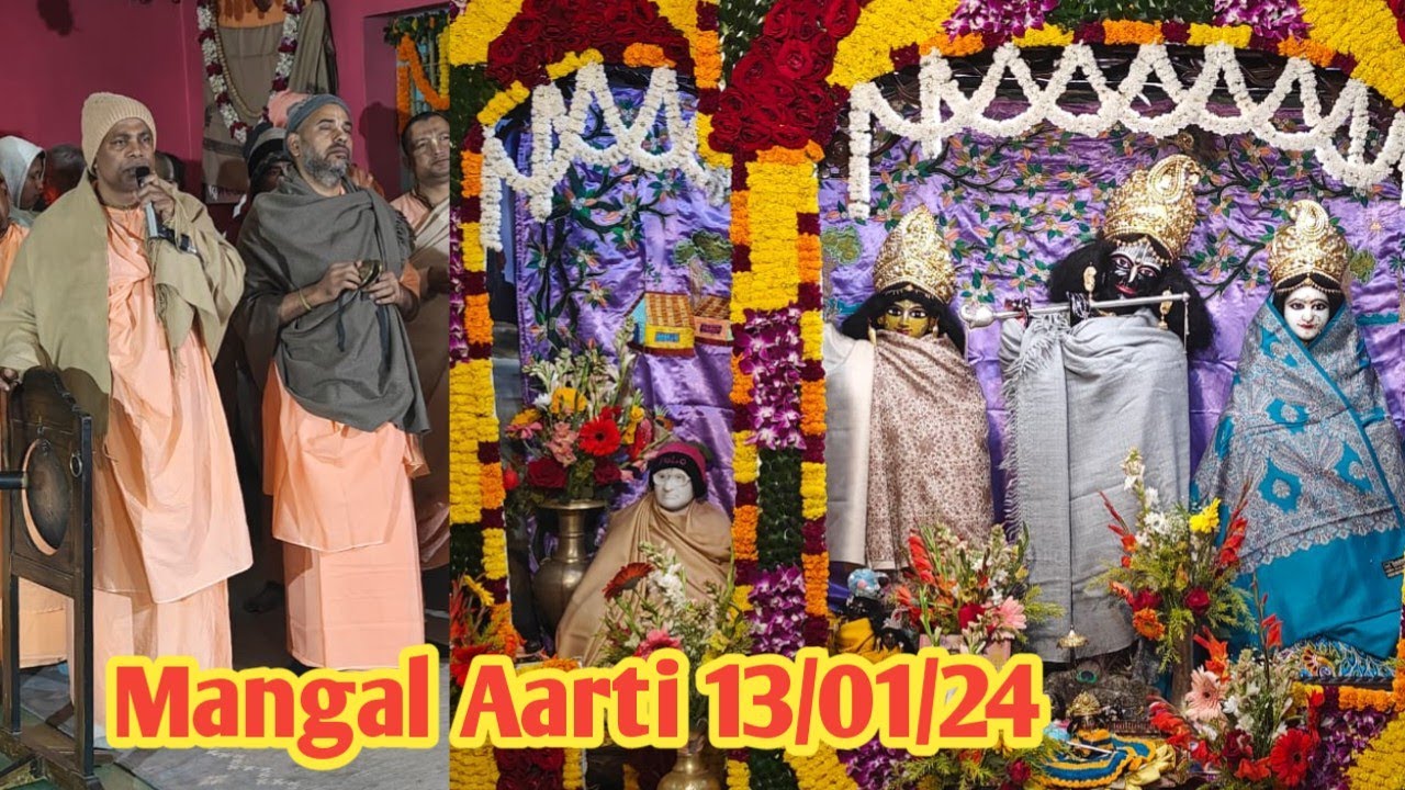 Mangal Aarti at Sri Chaitanya Research Institute 13/01/24