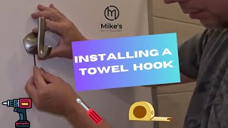 Installing a Towel Hook