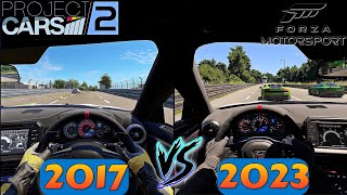 Forza Motorsport 2023 vs Project Cars 2 2017 - Direct Comparison