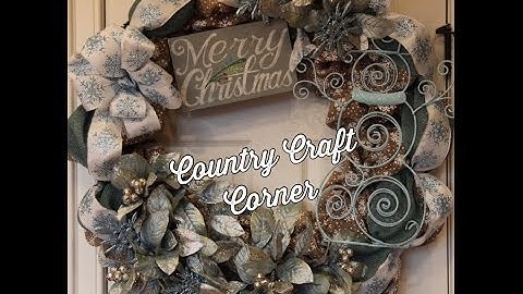 Stamped Burlap & Snowman Wreath (Voice-Over Series-Episode #1)
