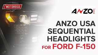 Anzo USA 111408 Headlights With Sequential Blinkers For 2015 -2017 Ford F-150 - Spotlight