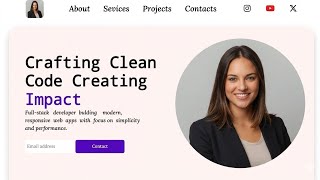 Landing Page Using HTML & CSS | Beginner Project 🚀 Guide