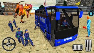 US Police Bus Mountain Driving Simulator - Police Soldier Duty Transporter - Android Gameplay #30 screenshot 4
