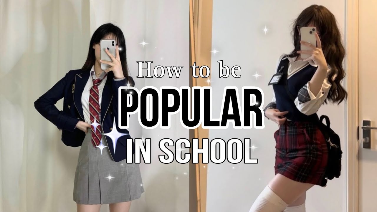How to glow up before school|How to be popular in school 🖤 - YouTube
